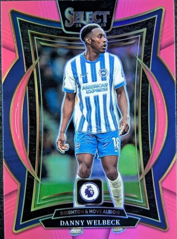 2024-25 Panini Select Premier League DANNY WELBECK 33/99 Pink Prizm SP Terrace