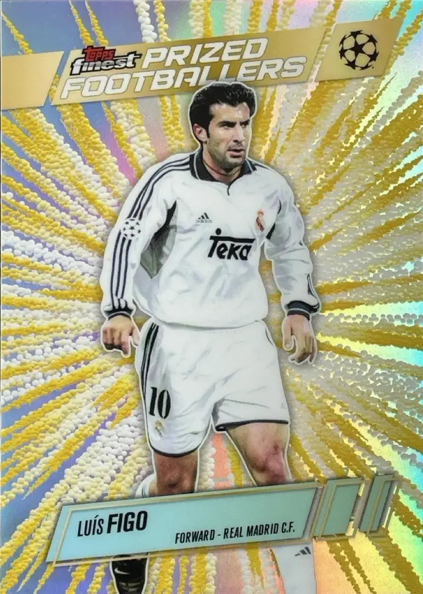 Luis Figo 2025-26 Topps Finest UCC Prized Footballers Fusion Case-Hit #PFF-7