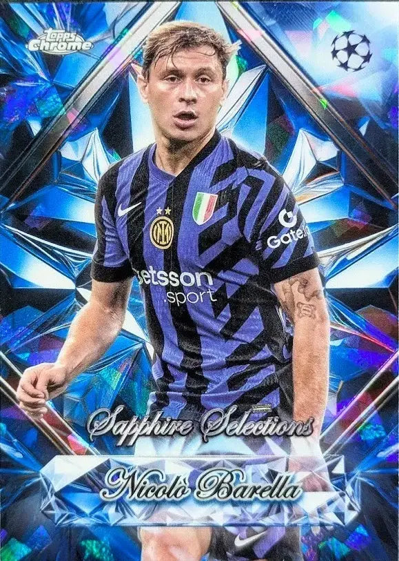 2024-25 Topps Chrome Nicolo Barella Sapphire Selections SP Inter Milan #SS-14