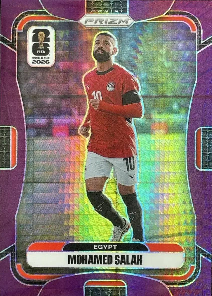Mohamed Salah 2026 Panini Prizm FIFA World Cup Purple Hyper Base /299 #220