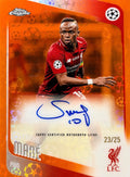 Topps Chrome Logo-Fractor 2026 Sadio Mane Auto /25 - Liverpool FC Orange #CLA-SM